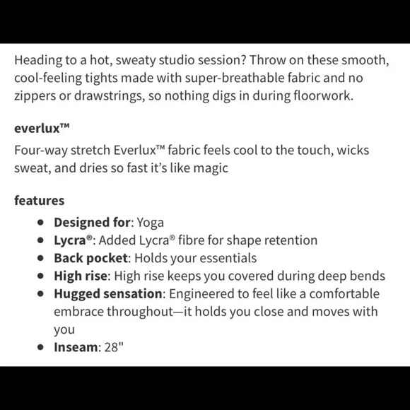 Lululemon Sweat & Repeat Tight 28” Dahliascape - Picture 5 of 8